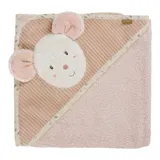 Fehn Kapuzenbadetuch 80x80cm rosa – Bild 3