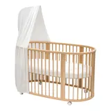Stokke® Sleepi™ Bundle Sleepi inkl. Matratze und Spannbetttuch, Himmelstange und Himmell – Bild 1
