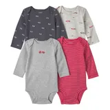 Carter's 4er-Pack Bodys langarm Autos Ringel – Bild 3