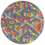 Snapstyle Kinder Straßenteppich 3D Big City Rund – Bild 3