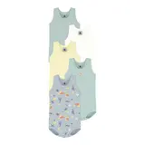 Petit Bateau 5er-Pack Bodys ohne Arm Ringel Ozean – Bild 3