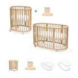 Stokke® Sleepi™ Bundle Sleepi Mini inkl. Umbausatz, 2 Matratzen und 2 Spannbetttüchern – Bild 3