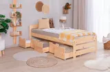 Ticaa Stauraumbett Seniorenbett „Loni“, Funktionsbett, Seniorenzimmer – Bild 1