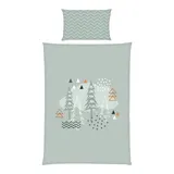 Baby Best Renforcé Wende-Bettwäsche Nordic Forest 40x60 / 100x135 cm – Bild 3