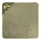 Fehn Kapuzenbadetuch 80x80 cm oliv – Bild 1