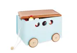 Pinolino Spielzeugkiste mit Rollen „Jim”, mint – Bild 3