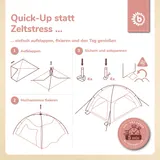 Bieco Pop-Up Strandmuschel XXL (UV 80+) – Bild 4