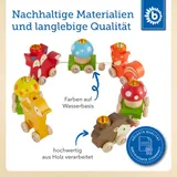 Bieco Holz Geburtstagszug Waldtiere - ab Geburt – Bild 4
