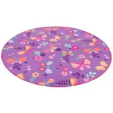 Snapstyle Kinder Spiel Teppich Schmetterling Rund – Bild 5