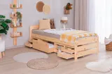 Ticaa Stauraumbett Seniorenbett „Loni“, Funktionsbett, Seniorenzimmer – Bild 1