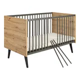 Schardt 3-tlg. Babyzimmer Morris Oak mit 3-türigem Kleiderschrank – Bild 5