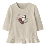 Name It Shirt langarm Vogel Tüllblumen Rüschen – Bild 2