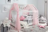 Ticaa Tüll-Set für Hausbett "Kay" rosa – Bild 1