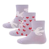 Ewers 3er-Pack Socken Vögel Herzen – Bild 3