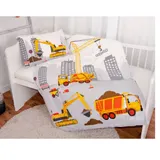 Baby Best Flanell-Bettwäsche Baustelle 40x60 / 100x135 cm – Bild 1