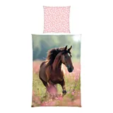 Herding Renforcé Wende-Bettwäsche Pferd 80x80 / 135x200 cm – Bild 1