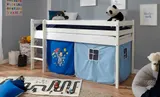 Ticaa Hochbett Kiefer Weiß Vorhang "Astronaut" – Bild 2