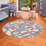 Snapstyle Kinder Spiel Straßenteppich Fun Town Rund – Bild 1