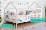 Ticaa Kinderbett Hausbett "Kay" 90x200 Kiefer weiß – Bild 1