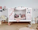 Ticaa Hausbett mit Bettkasten "Amelie" Kiefer Weiß – Bild 5