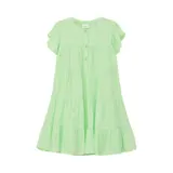 S.Oliver Krepp-Kleid Flügelarm Volant – Bild 2