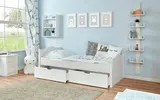 Ticaa Einzelbett "Leni" 90x200 Kiefer Weiß – Bild 1
