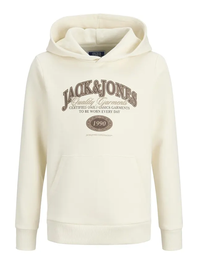 Jack & Jones Junior Kids Hoodie Jungen Kapuzenpullover Print Sommer 128 - 176