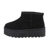 Plateaustiefeletten Damenschuhe 9376 Ital-design In Schwarz – Bild 1