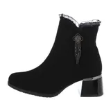 Klassische Stiefeletten Damenschuhe 2443 Ital-design In Schwarz – Bild 1