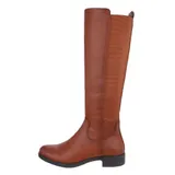 Flache Stiefel Damenschuhe 0236 Ital-design In Camel – Bild 1