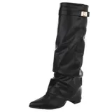 Damen Stiefel mit Reißverschluss und Reißverschluss Ital-Design 5952 in Schwarz – Bild 1