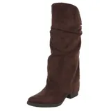 Damen Bikerschuhe mit Reißverschluss Ital-Design 0086 in Braun – Bild 1