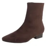 Damen Stiefeletten mit Reißverschluss Ital-Design 4063 in Braun – Bild 1