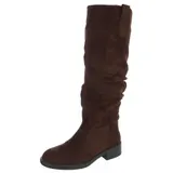 Damen Stiefel mit Reißverschluss und Reißverschluss Ital-Design 6038 in Braun – Bild 1