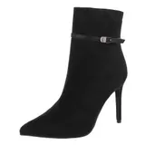 Damen Stiefeletten mit Reißverschluss Ital-Design 1226 in Schwarz – Bild 1