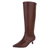 Used Look Damen Stiefel mit Reißverschluss Ital-Design 4382 in Weinrot – Bild 1