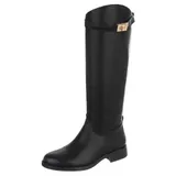 Damen Stiefel mit Reißverschluss und Reißverschluss Ital-Design 6546 in Schwarz – Bild 1