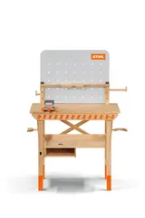 STIHL Kinderwerkbank Holz mit Holzspielzeug – Bild 4