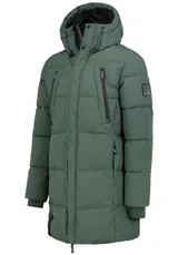 SUBLEVEL Parka Herren lang Mantel Winterjacke Jacke Warm Modern mit Kapuze – Bild 1