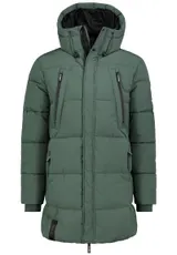 SUBLEVEL Parka Herren lang Mantel Winterjacke Jacke Warm Modern mit Kapuze – Bild 2