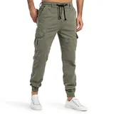 Sublevel Herren Cargo Hose Cargohose Jeans Sweatpant Chino Jogginghose Freizeit – Bild 1